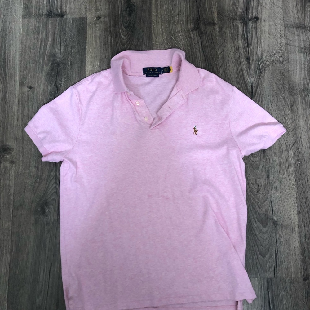 Ralph Lauren Men's Light Pink Polo Shirt